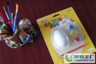 供應白色陶瓷雞蛋+筆刷+顏料,DIY套裝_辦公、文教_世界工廠網中國產品信息庫